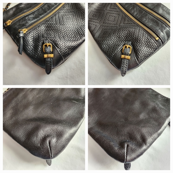 Elliot Lucca Leather Double Zip Front Crossbody Bag - Picture 5 of 14